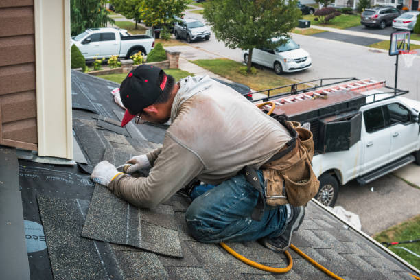 Professional Roofing technician working in Castalia, NC
